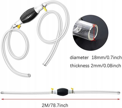 POMPKA PALIWA GRUSZKA RĘCZNA DO PALIWA + WĄŻ 200cm na Arena.pl