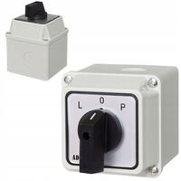 ŁĄCZNIK KRZYWKOWY 16A LEWO PRAWO W MAŁEJ OBUDOWIE 70x70 L-0-P 3P IP65