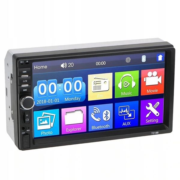 Radio samochodowe Bluetooth 2DIN + kamera cofania zdjęcie 3