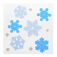 Świąteczna dekoracja żelowa na okno, 20 x 20 cm