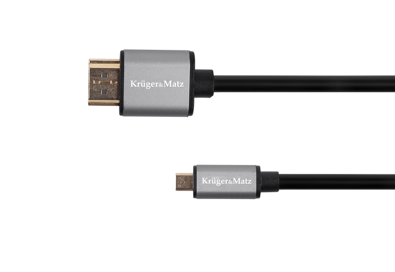 KM1238 Kabel HDMI - micro HDMI 1.8m Kruger&Matz B zdjęcie 1