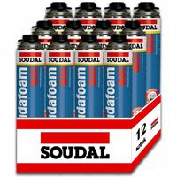 12x Piana pistoletowa SOUDAL MAXI PIANA POLIURETANOWA DO PISTOLETU 870ml