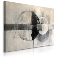 Obraz Canvas Do Salonu Beton Abstrakcja Okręgi Nowoczesny Styl 90cm x 60cm