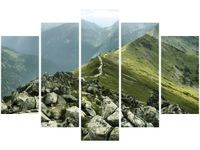 100CM 150CM OBRAZ 5 ELEM GŁÓWNA GRAŃ TATR STOPAMI ŚCIENNY