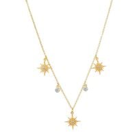 naszyjnik gwiazdki z kryształami (c21/zim/09au)