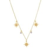 naszyjnik gwiazdki z kryształami (c21/zim/09au)