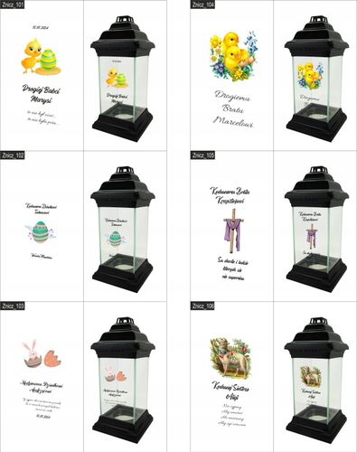 ZNICZ LAMPION WIELKANOCNY z nadrukiem dla ŻONY na Arena.pl