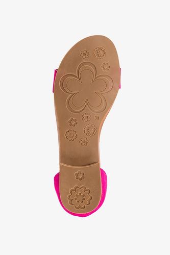 SANDAŁY DAMSKIE Z MODNĄ OZDOBĄ LEKKIE PŁASKIE Z ZAKRYTĄ PIĘTĄ NA LATO r 41 na Arena.pl