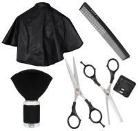 Nożyczki Do Włosów Peleryna Zmiotka Etui Grzebień