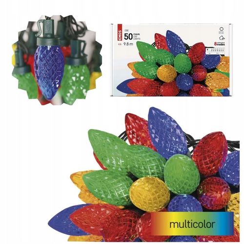 Światełka tradycyjne kolorowe szyszki LED Lampki choinkowe retro PRL EMOS na Arena.pl