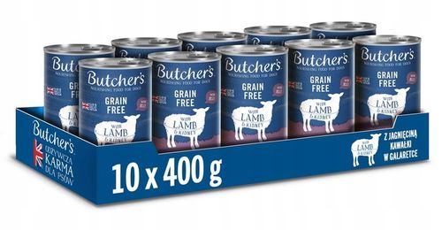 Butchers karma mokra dla psa jagnięcina 10x400g na Arena.pl