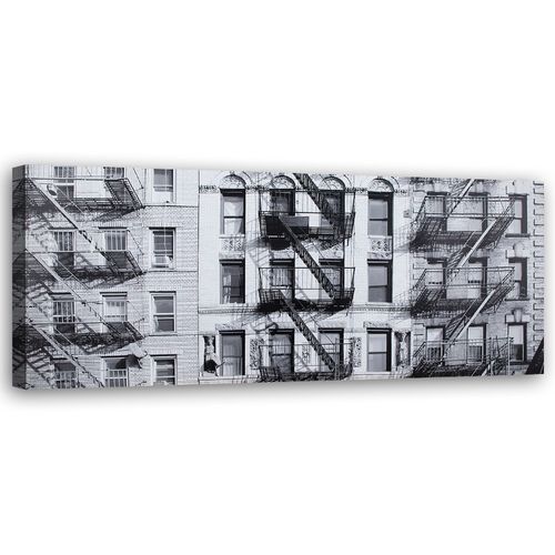 Obraz na płótnie, Budynek b&w 150x50 na Arena.pl