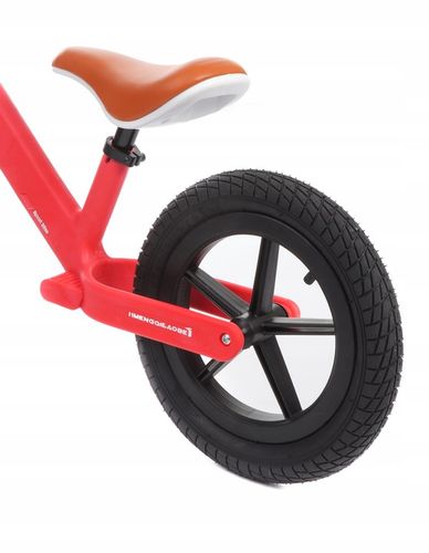 Rowerek biegowy Moderni-08 czerwony pompowane koła na Arena.pl