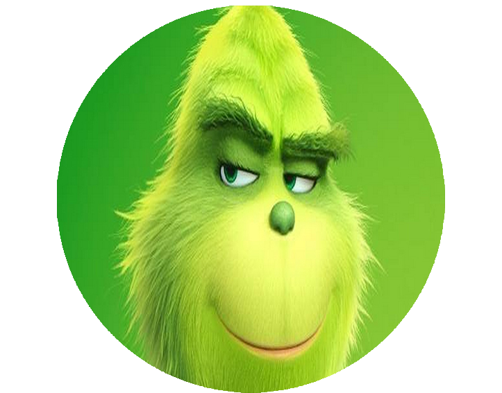 Opłatek na tort Grinch zdjęcie 1