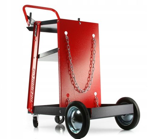 WÓZEK SPAWALNICZY DO SPAWAREK z półką na butle na Arena.pl