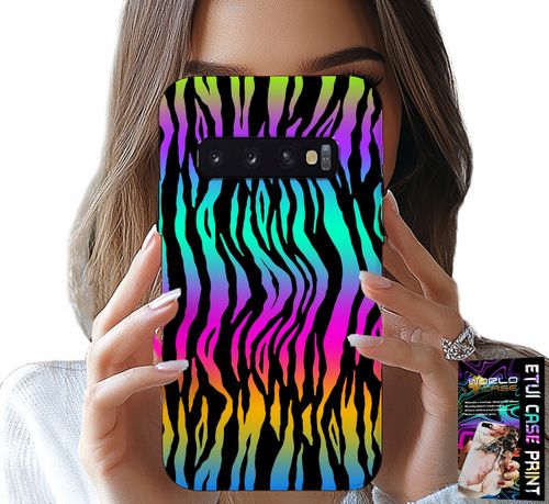 ETUI DO SAMSUNG GALAXY S10 PLUS - ABSTRAKCYJNE KOLOROWE WZORY CASE + FOLIA na Arena.pl