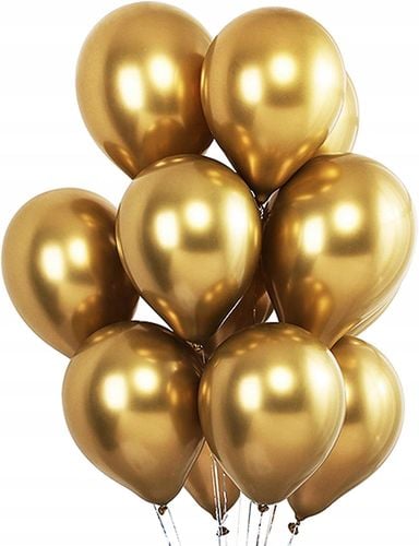 Balony 30cm Chromowane złote na Arena.pl