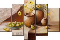 100CM 150CM OBRAZ 5 ELEM MARTWA NATURA ŚCIENNY