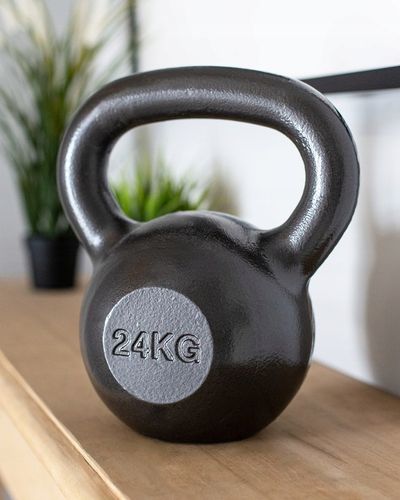 KETTLEBELL ODWAŻNIK DO ĆWICZEŃ KETTLE HANTLA HANTEL ŻELIWNY FITNESS 24KG na Arena.pl