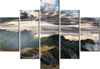 70 100CM OBRAZ 5 ELEM PANORAMA ŚWINICY DRUK PŁÓTNO