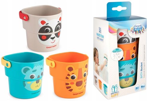 CANPOL kubeczki wiaderka PRZELEWAJKI DO WODY WANNY i KĄPIELI 3 szt 56/000 na Arena.pl