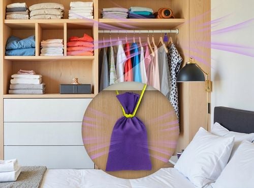 LAWENDOWY WORECZEK NA MOLE UBRANIOWE ODZIEŻOWE NO PEST x5 DŁUGIE na Arena.pl