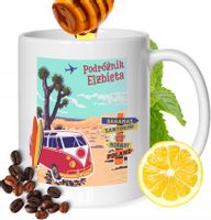 Kubek Dla Elżbiety Koleżanki Przyjaciółki Prezent Z Nadrukiem Biały 330Ml