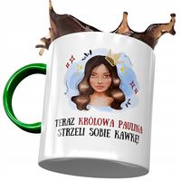Kubek Zielony Dla Pauliny Żony Koleżanki Prezent Z Nadrukiem Ze Zdjęciem