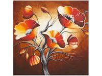 50X50CM MAKI BRĄZACH OBRAZ