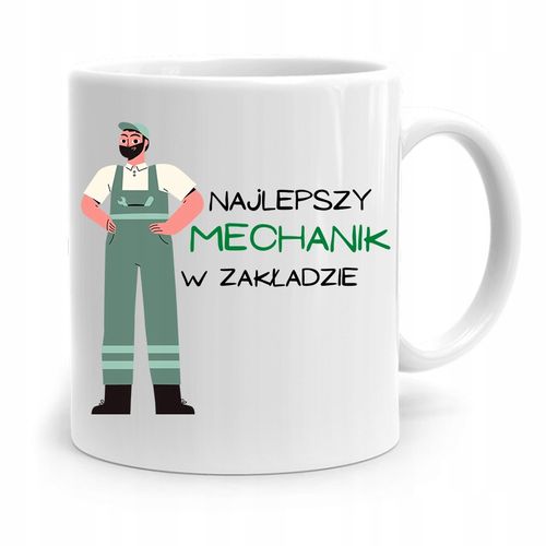 Kubek Prezent Dla Mechanika Najlepszy Mechanik Z Nadrukiem Ze Zdjęciem na Arena.pl