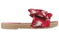 Czerwone klapki damskie płaskie buty letnie 39