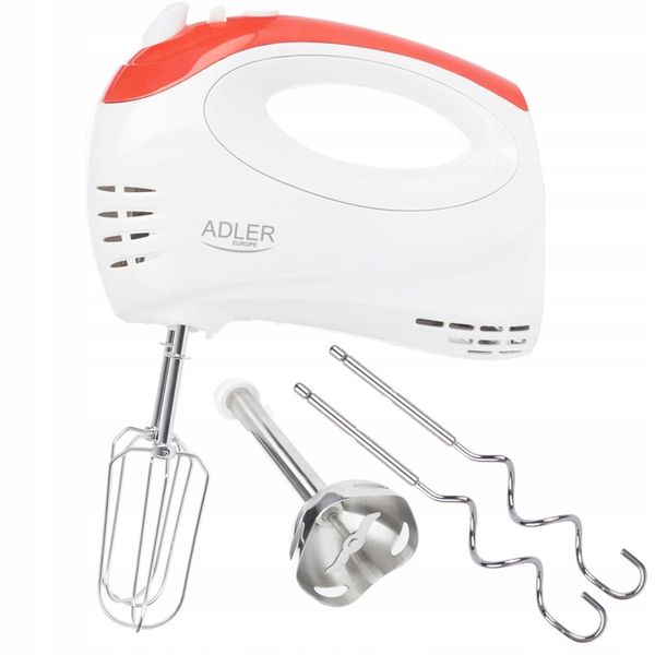 MIKSER RĘCZNY + BLENDER ROBOT KUCHENNY 2 MIESZADŁA 2 TRZEPAKI 300W 5 BIEGÓW zdjęcie 2