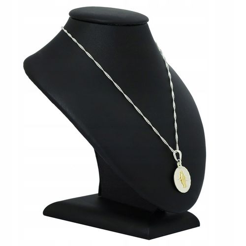 SREBRNY ŁAŃCUSZEK NASZYJNIK CUDOWNY 925 PAMIĄTKA I KOMUNII CHRZEST PREZENT na Arena.pl