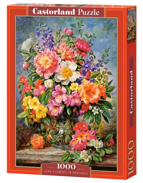 Puzzle 1000 elementów. Czerwcowe kwiaty zdjęcie 1