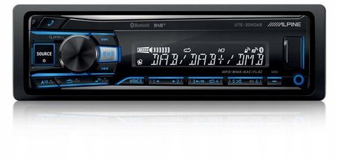 Alpine UTE-204DAB Radio samochodowe Bluetooth VarioColor MP3 + antena DAB na Arena.pl