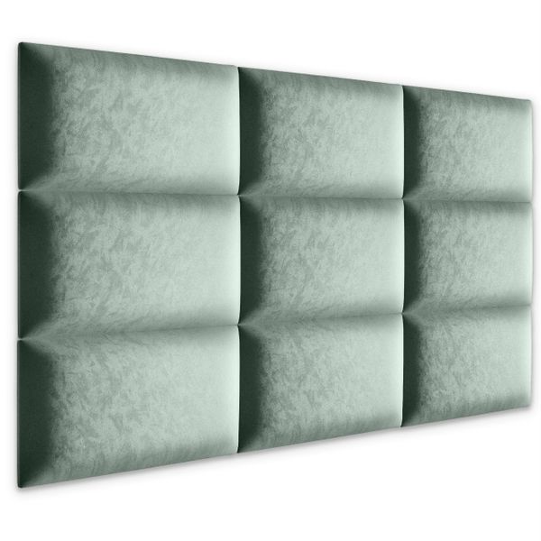 PANELE TAPICEROWANE ŚCIENNE MIĘTOWE WEZGŁOWIE 3D 70cm x 30cm zdjęcie 3