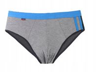 Slipy Majtki Bambusowe Męskie Klasyczne Szare Wiskoza 1 SZT MORAJ 3XL