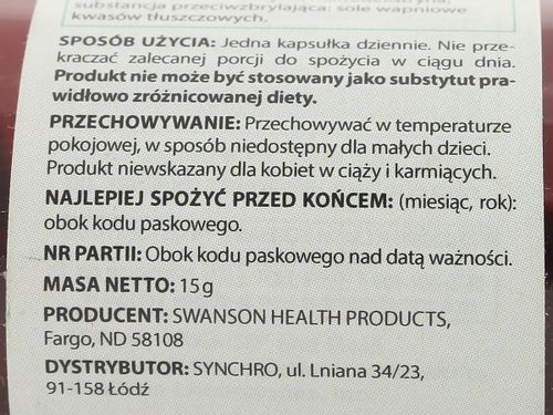 Miedź copper 2mg - Swanson - 60 kapsułek na Arena.pl