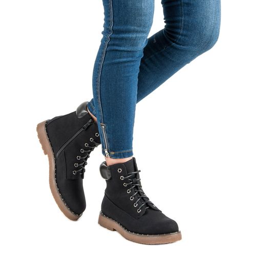 Czarne traperki r.40 na Arena.pl