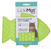 Mata spowalniająca jedzienie dla kota LickiMat Rybka fale miękka zielona