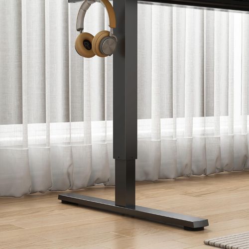 Biurko Elektryczne Regulowane 160x60cm Regulacja Wysokości Gamingowe Czarne na Arena.pl