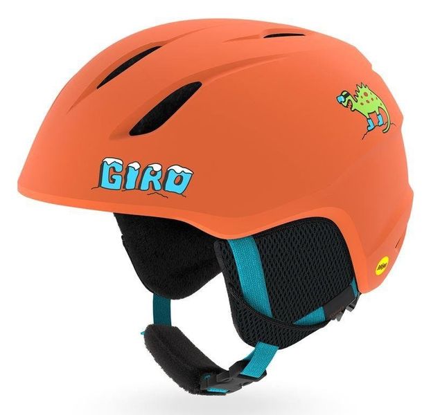 Kask zimowy GIRO LAUNCH matte deep orange dinosnow roz. XS (48.5-52 cm) (DWZ) zdjęcie 2