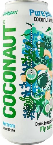 Woda Kokosowa z Młodego Kokosa Coconaut 500ml ZESTAW 24 SZT TANIEJ na Arena.pl