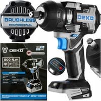 KLUCZ UDAROWY AKUMULATOROWY SILNIK BEZSZCZOTKOWY 1/2'' DO KÓŁ MOCNY 800 Nm