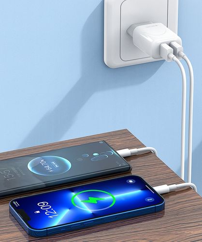 JELLICO| SZYBKA ŁADOWARKA 2x USB 2.4A + KABEL USB/TYPE-C 1-METR na Arena.pl