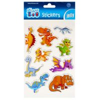 naklejki żelowe dinozaury sticker boo