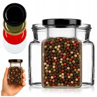 10x SŁOIK SZKLANY 150 ML NA PRZYPRAWY DŻEM MIÓD KONFITURY SOKI SÓL