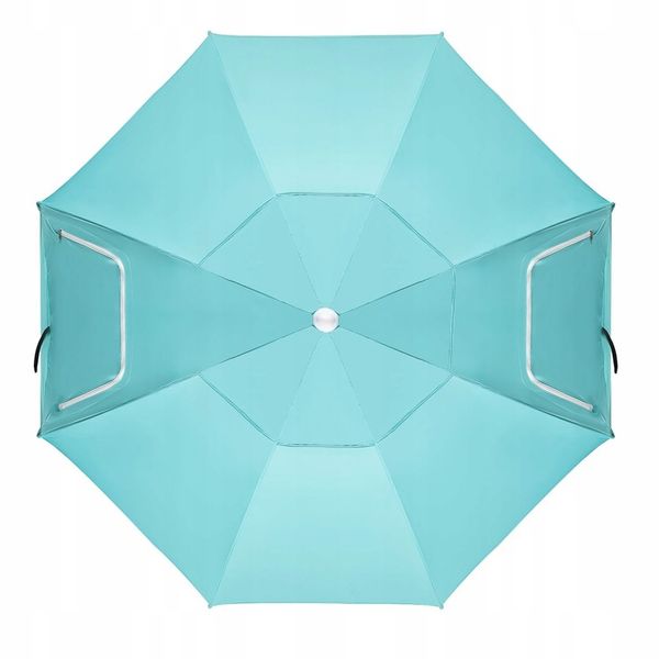 Duży parasol plażowy 2w1 namiot parawan ogrodowy składany w pokrowcu zdjęcie 6