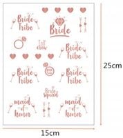 tatuaże team bride rose gold zestaw panieński [62j]
