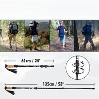 KIJE TREKKINGOWE KIJKI NORDIC WALKING LEKKIE 2SZT